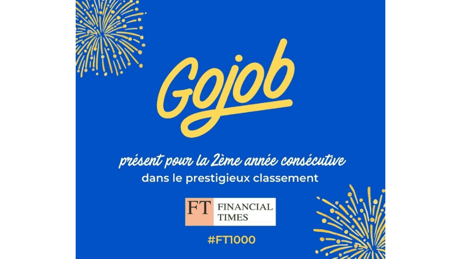 Gojob présent dans le classement FT 1000 du Financial Times pour la deuxième année consécutive !